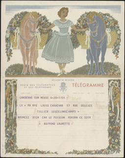 Бельгия. Ланден. Телеграмма. Бельгия. Ланден. Телеграмма.