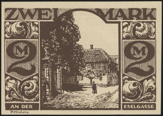 Германия. Падерборн. 2 марки. 1921 г. Германия. Падерборн. 2 марки. 1921 г.
