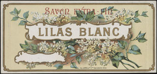 Этикетка. Мыло. Lilas blanc. Этикетка. Мыло. Lilas blanc.