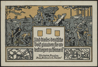 Германия. Эшерсхаузен. 2 марки. 1921 г. Германия. Эшерсхаузен. 2 марки. 1921 г.