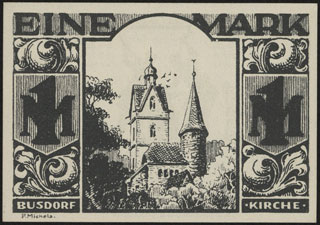 Германия. Падерборн. 1 марка. 1921 г. Германия. Падерборн. 1 марка. 1921 г.
