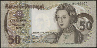 Португалия. 50 эскудо. 1968 г. Португалия. 50 эскудо. 1968 г.
