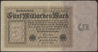 Германия. 5 миллиардов марок. 1923 г. Германия. 5 миллиардов марок. 1923 г.