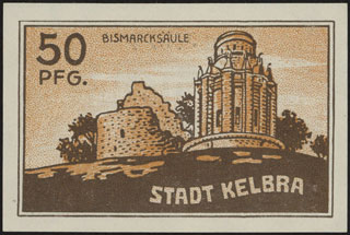 Германия. Кельбра. 50 пфеннигов. 1921 г. Германия. Кельбра. 50 пфеннигов. 1921 г.