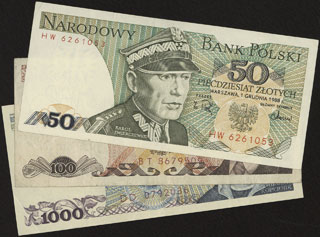 Польша. 1976-1988 гг. Лот из 3 шт. Польша. 1976-1988 гг. Лот из 3 шт.