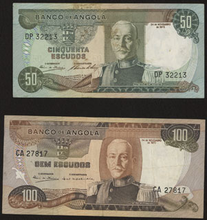 Ангола. 50 и 100 эскудо. 1972 г. Лот из 2 шт. Ангола. 50 и 100 эскудо. 1972 г. Лот из 2 шт.