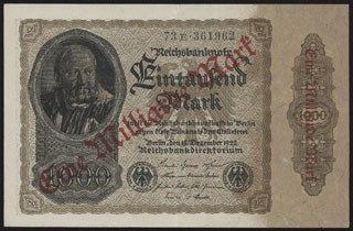 Германия. 1 миллиард марок. 1923 г. Германия. 1 миллиард марок. 1923 г.