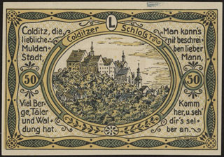 Германия. Кольдиц. 50 пфеннигов. 1921 г. Серия L. Германия. Кольдиц. 50 пфеннигов. 1921 г. Серия L.