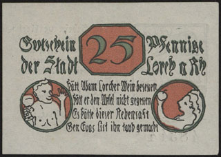 Германия. Лорх. 25 пфеннигов. 1920 г. Германия. Лорх. 25 пфеннигов. 1920 г.