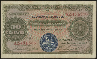 Ангола. 50 центаво. 1914 г. Ангола. 50 центаво. 1914 г.