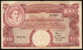 Британская Восточная Африка. 100 шиллингов 1958 г.
