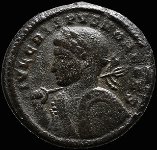 Римская империя. Крисп в ранге Цезаря. Нуммий 322-323 гг. RIC 372. Бронза Римская империя. Крисп в ранге Цезаря. Нуммий 322-323 гг. RIC 372. Бронза