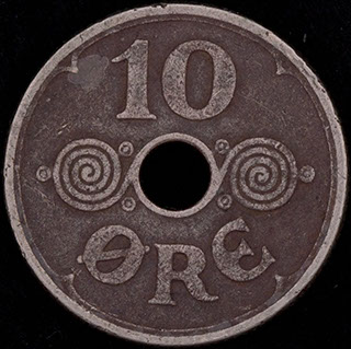 Дания. 10 эре 1934 г. Медно-никелевый сплав Дания. 10 эре 1934 г. Медно-никелевый сплав