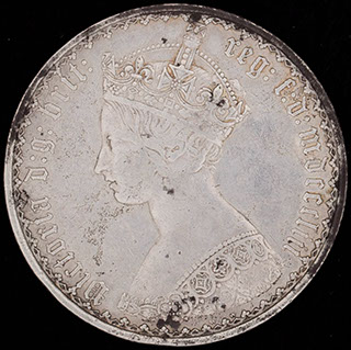 Великобритания. 2 шиллинга (1 флорин) 1853 г. Серебро Великобритания. 2 шиллинга (1 флорин) 1853 г. Серебро
