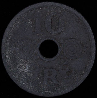 Дания. 10 эре 1941 г. Цинк Дания. 10 эре 1941 г. Цинк