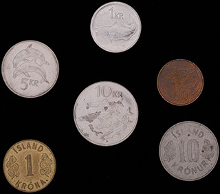 Исландия. Лот из монет 1974-2011 гг. 6 шт. Исландия. Лот из монет 1974-2011 гг. 6 шт.