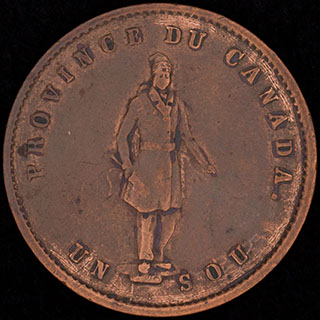 Канада. Провинция Квебек. 1/2 пенни 1852 г. Медь Канада. Провинция Квебек. 1/2 пенни 1852 г. Медь
