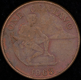 Филиппины. 1 сентаво 1963 г. Медь Филиппины. 1 сентаво 1963 г. Медь