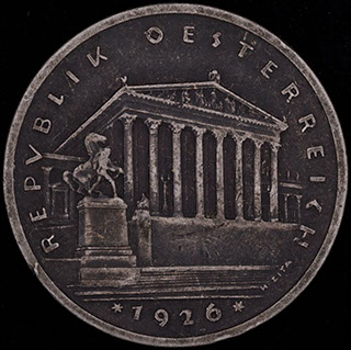 Австрия. 1 шиллинг 1926 г. Серебро Австрия. 1 шиллинг 1926 г. Серебро