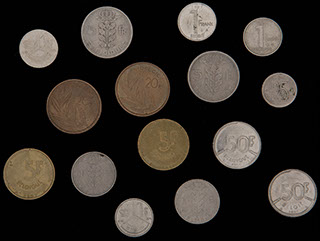 Бельгия. Лот из монет 1949-1991 гг. 15 шт. Бельгия. Лот из монет 1949-1991 гг. 15 шт.