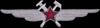 Знак специалиста инженерно-авиационной службы. Алюминий, эмаль Знак специалиста инженерно-авиационной службы. Алюминий, эмаль