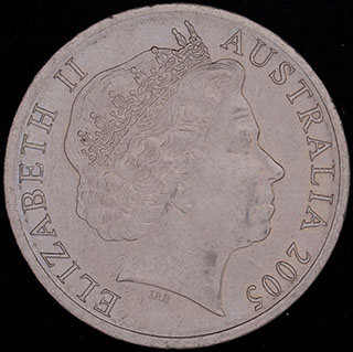 Австралия. 20 центов 2005 г. «60 лет со дня окончания Второй Мировой войны». Медно-никелевый сплав Австралия. 20 центов 2005 г. «60 лет со дня окончания Второй Мировой войны». Медно-никелевый сплав