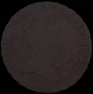 Испания. 8 мараведи 1836 г. Медь Испания. 8 мараведи 1836 г. Медь