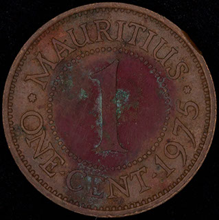 Маврикий. 1 цент 1975 г. Медь Маврикий. 1 цент 1975 г. Медь