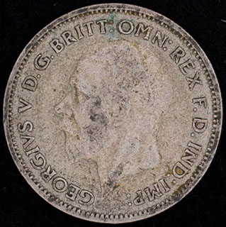 Великобритания. 6 пенсов 1936 г. Серебро Великобритания. 6 пенсов 1936 г. Серебро