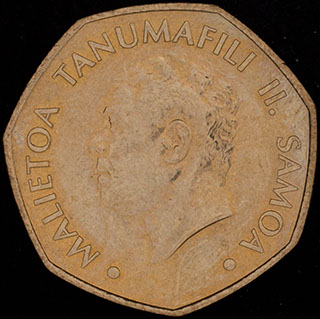 Самоа. 1 тала 2006 г. Латунь Самоа. 1 тала 2006 г. Латунь