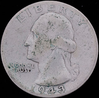 США. 1/4 доллара 1943 г. Серебро США. 1/4 доллара 1943 г. Серебро