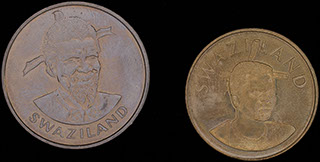 Свазиленд. Лот из монет 1981-2008 гг. 2 шт. Свазиленд. Лот из монет 1981-2008 гг. 2 шт.