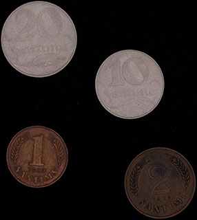 Латвия. Лот из монет 1922-1939 гг. 4 шт. Латвия. Лот из монет 1922-1939 гг. 4 шт.
