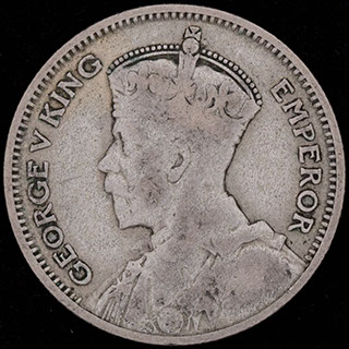 Новая Зеландия. 6 пенсов 1933 г. Серебро Новая Зеландия. 6 пенсов 1933 г. Серебро
