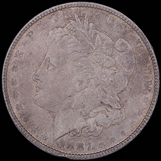 США. 1 доллар 1887 г. Серебро США. 1 доллар 1887 г. Серебро