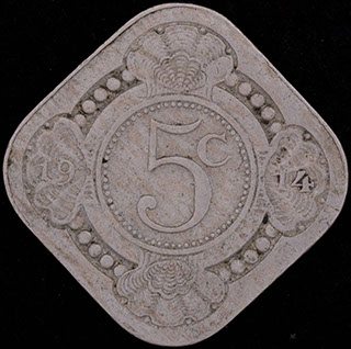 Нидерланды. 5 центов 1914 г. Медно-никелевый сплав Нидерланды. 5 центов 1914 г. Медно-никелевый сплав