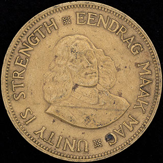 ЮАР. 1 цент 1961 г. Латунь ЮАР. 1 цент 1961 г. Латунь