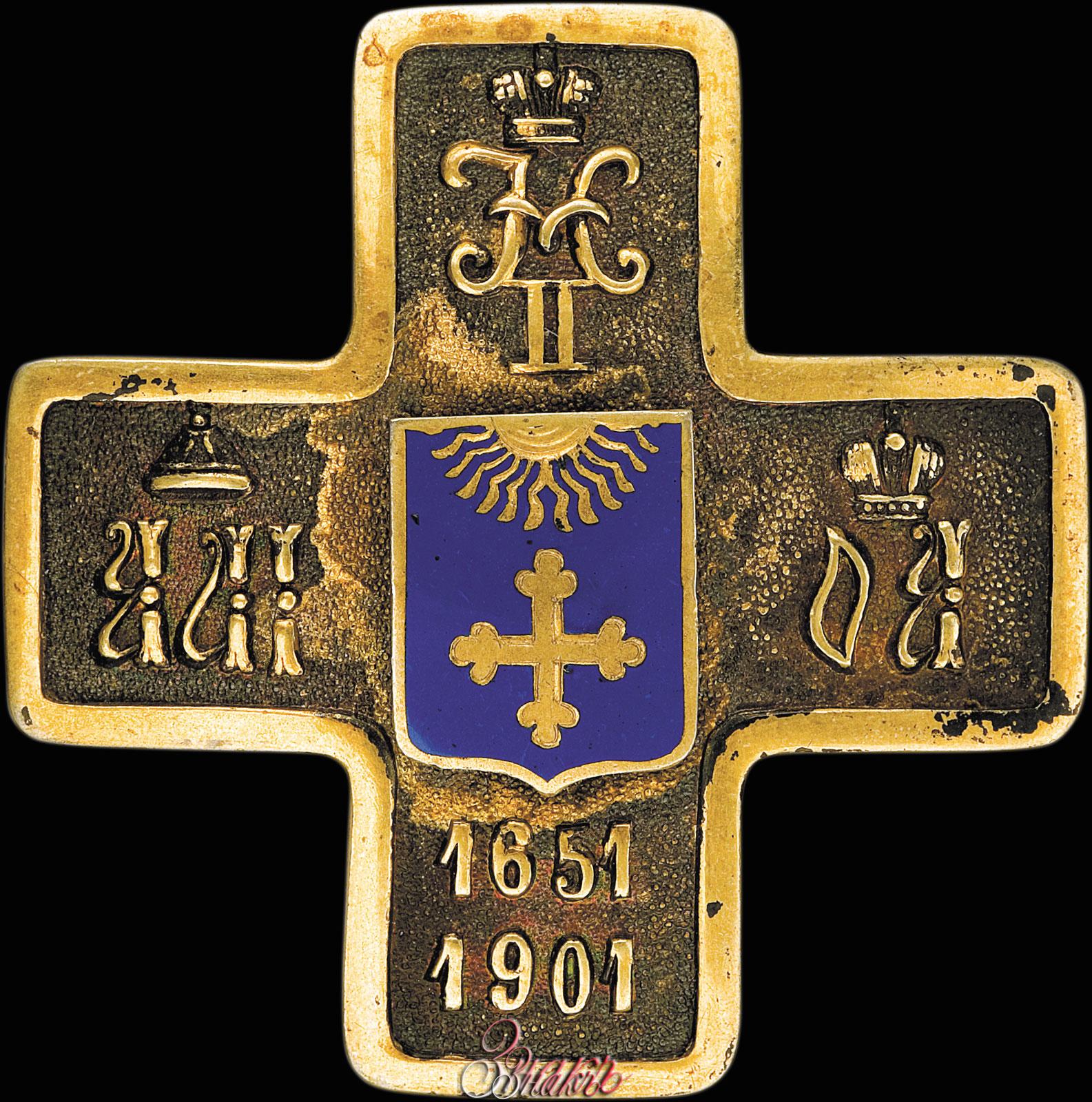 Полковой знак 12 Гусарский Ахтырский полк