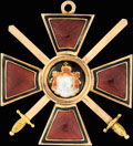 Знак ордена Святого равноапостольного князя Владимира II степени с мечами