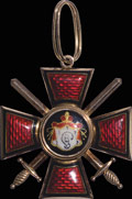 Знак ордена Святого равноапостольного князя Владимира II степени с мечами