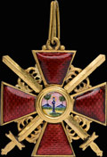 Знак ордена Святой Анны III степени с мечами