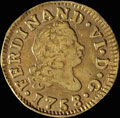 ½ эскудо 1758 г.