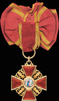 Знак ордена Святой Анны III степени с бантом