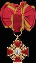Знак ордена Святой Анны III степени с бантом