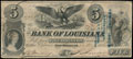 Луизиана. The Bank of Louisiana. 5 долларов 1862 г.