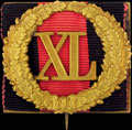 Знак отличия за 40 лет беспорочной службы. На владимирской ленте (для гражданского чиновника)