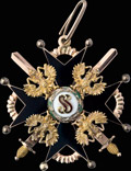 Знак ордена Святого Станислава II степени с мечами