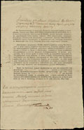 Свидетельство о награждении бронзовой медалью «В память войны 1812 года»