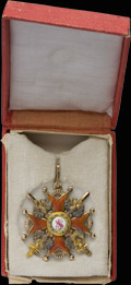 Знак ордена Святого Станислава III степени с мечами