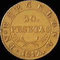20 песет 1812 г.